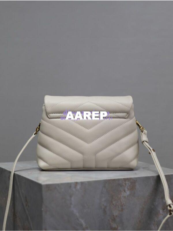 Replica Yves Saint Laurent YSL Loulou Toy Bag In Matelassé "Y" Leather 467072 Blanc 13
