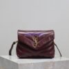Replica Yves Saint Laurent YSL Loulou Toy Bag In Matelassé "Y" Leather 467072 Dark Red Wine