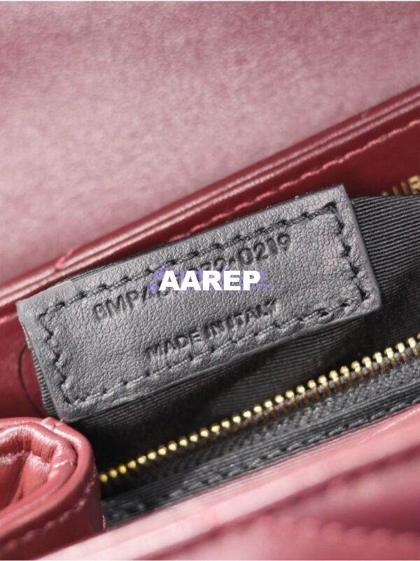 Replica Yves Saint Laurent YSL Loulou Toy Bag In Matelassé "Y" Leather 467072 Dark Red Wine 12