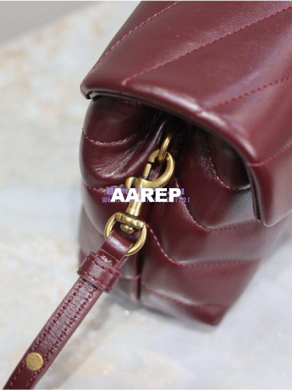 Replica Yves Saint Laurent YSL Loulou Toy Bag In Matelassé "Y" Leather 467072 Dark Red Wine 13