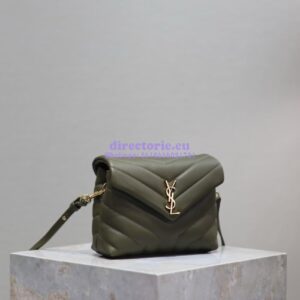 Replica Yves Saint Laurent YSL Loulou Toy Bag In Matelassé "Y" Leather 467072 Light Musk 2