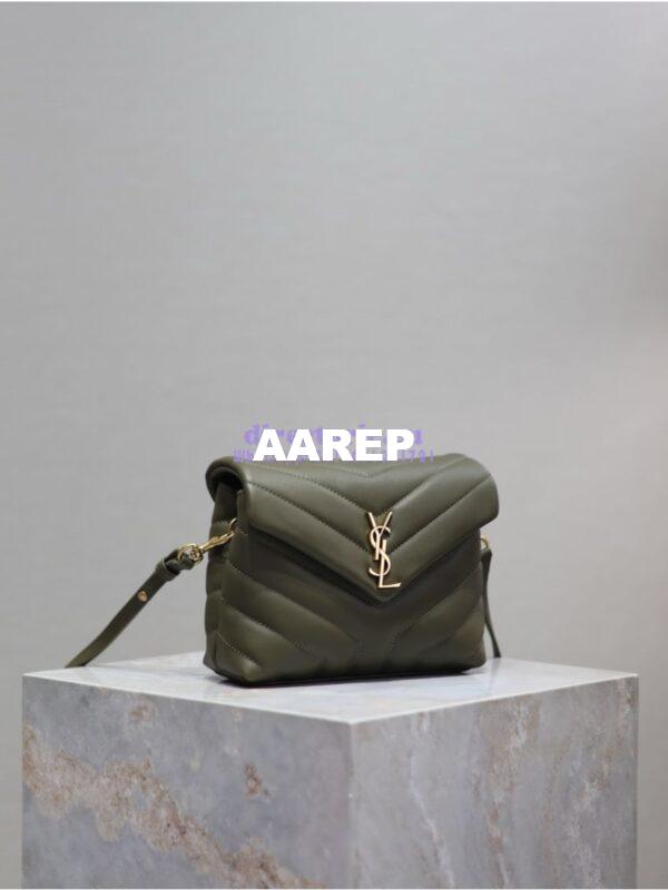 Replica Yves Saint Laurent YSL Loulou Toy Bag In Matelassé "Y" Leather 467072 Light Musk 2
