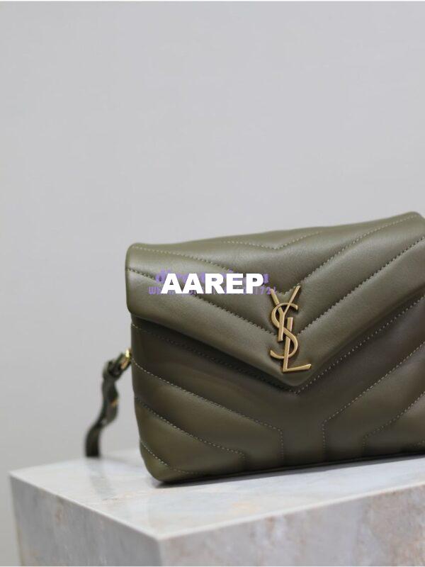 Replica Yves Saint Laurent YSL Loulou Toy Bag In Matelassé "Y" Leather 467072 Light Musk 3