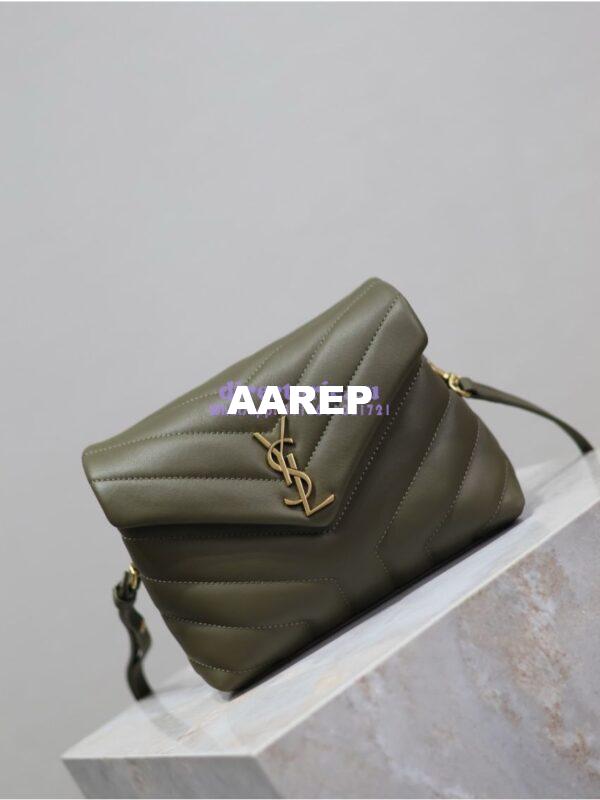 Replica Yves Saint Laurent YSL Loulou Toy Bag In Matelassé "Y" Leather 467072 Light Musk 5