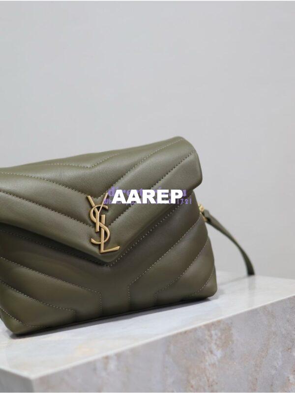 Replica Yves Saint Laurent YSL Loulou Toy Bag In Matelassé "Y" Leather 467072 Light Musk 7