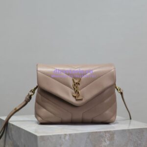 Replica Yves Saint Laurent YSL Loulou Toy Bag In Matelassé "Y" Leather 467072 Powder Pink