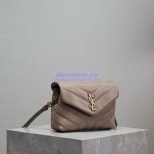 Replica Yves Saint Laurent YSL Loulou Toy Bag In Matelassé "Y" Leather 467072 Powder Pink 2
