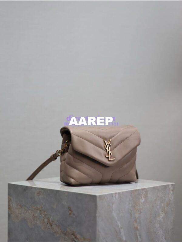 Replica Yves Saint Laurent YSL Loulou Toy Bag In Matelassé "Y" Leather 467072 Powder Pink 4