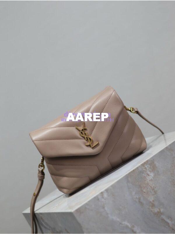 Replica Yves Saint Laurent YSL Loulou Toy Bag In Matelassé "Y" Leather 467072 Powder Pink 5
