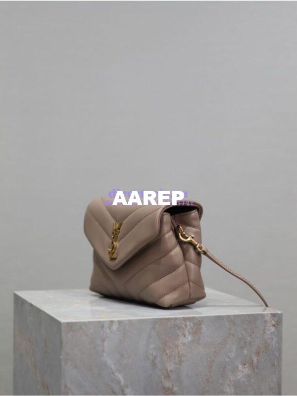 Replica Yves Saint Laurent YSL Loulou Toy Bag In Matelassé "Y" Leather 467072 Powder Pink 6