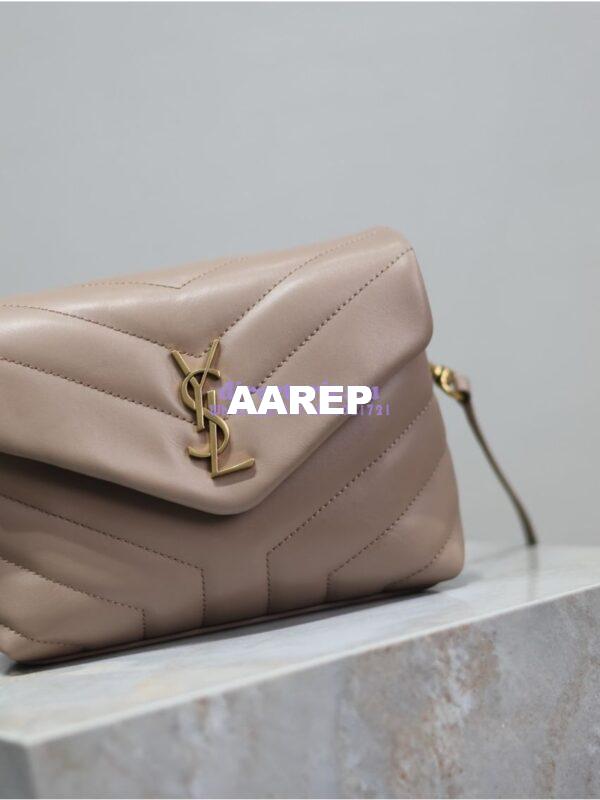 Replica Yves Saint Laurent YSL Loulou Toy Bag In Matelassé "Y" Leather 467072 Powder Pink 8