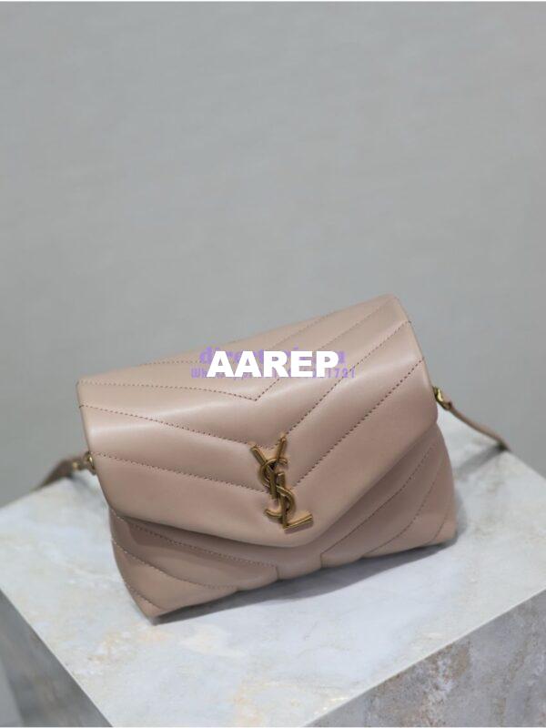 Replica Yves Saint Laurent YSL Loulou Toy Bag In Matelassé "Y" Leather 467072 Powder Pink 9