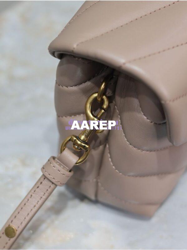 Replica Yves Saint Laurent YSL Loulou Toy Bag In Matelassé "Y" Leather 467072 Powder Pink 13