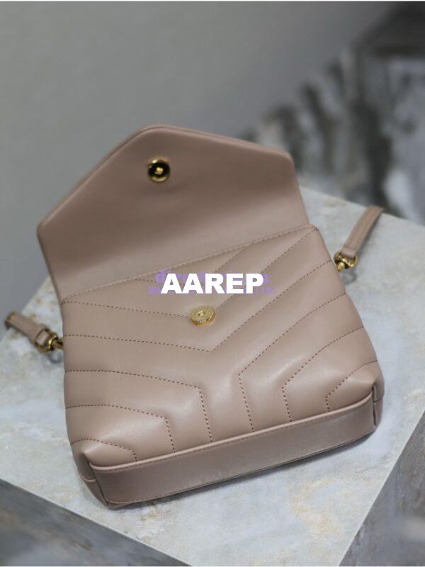 Replica Yves Saint Laurent YSL Loulou Toy Bag In Matelassé "Y" Leather 467072 Powder Pink 14