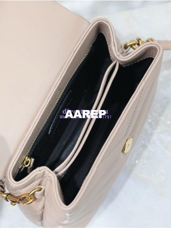 Replica Yves Saint Laurent YSL Loulou Toy Bag In Matelassé "Y" Leather 467072 Powder Pink 15
