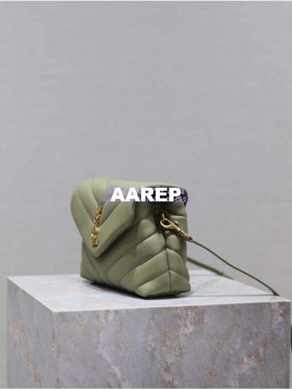 Replica Yves Saint Laurent YSL Loulou Toy Bag In Matelassé "Y" Leather 467072 Avocado 5
