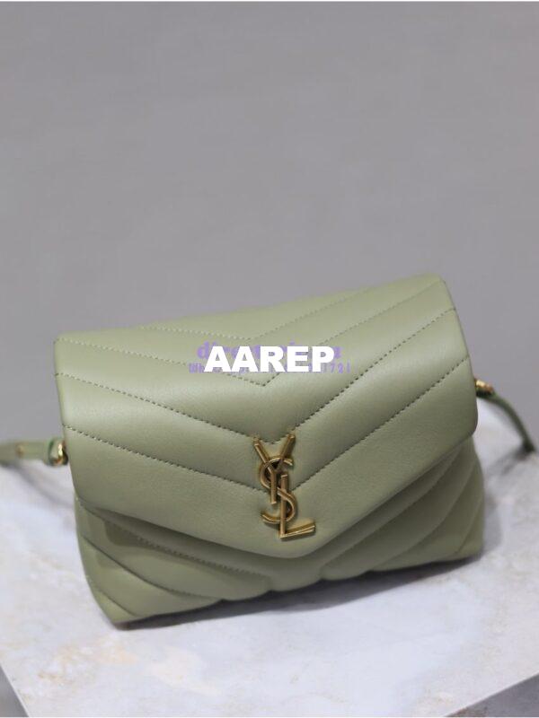 Replica Yves Saint Laurent YSL Loulou Toy Bag In Matelassé "Y" Leather 467072 Avocado 6