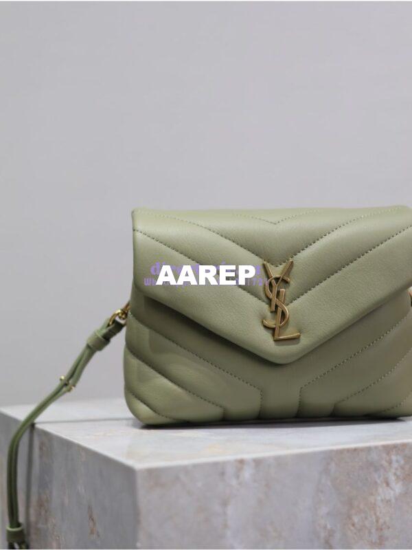 Replica Yves Saint Laurent YSL Loulou Toy Bag In Matelassé "Y" Leather 467072 Avocado 8