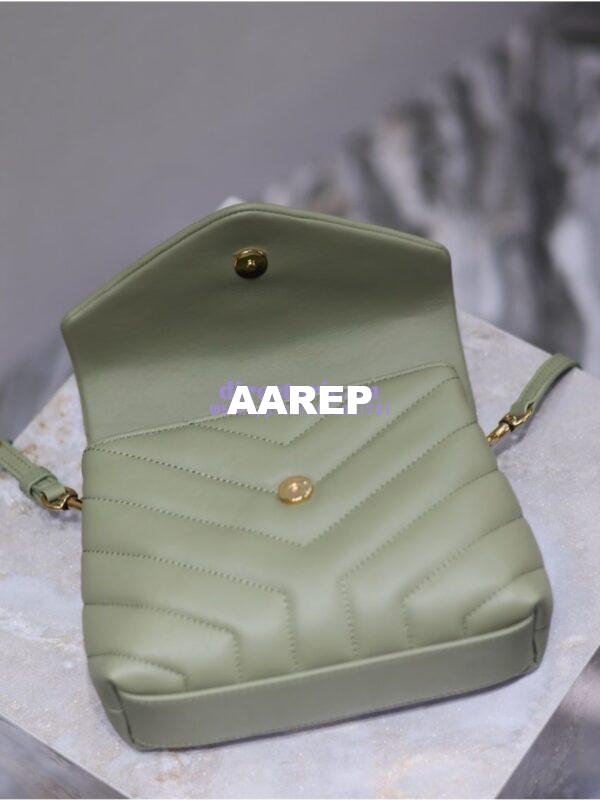 Replica Yves Saint Laurent YSL Loulou Toy Bag In Matelassé "Y" Leather 467072 Avocado 9