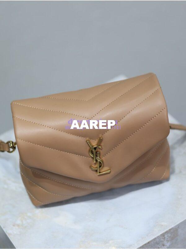 Replica Yves Saint Laurent YSL Loulou Toy Bag In Matelassé "Y" Leather 467072 Caramel 5