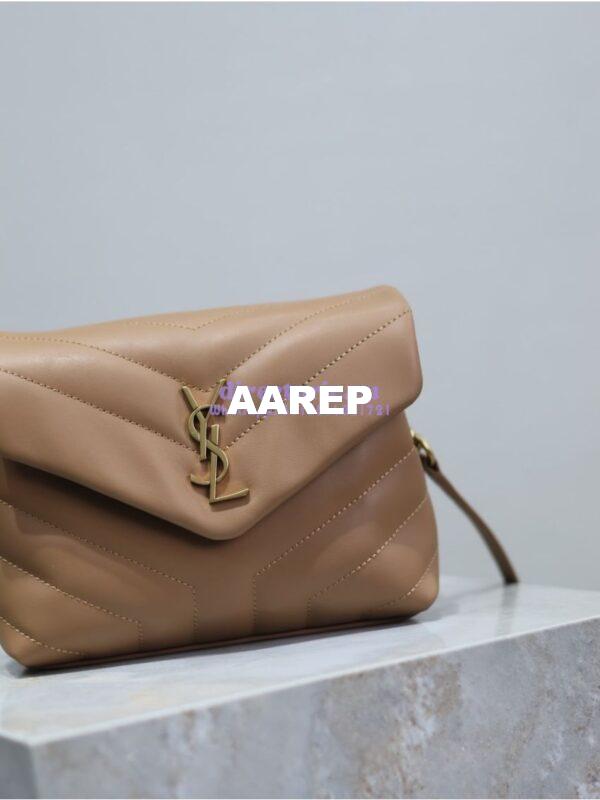 Replica Yves Saint Laurent YSL Loulou Toy Bag In Matelassé "Y" Leather 467072 Caramel 6