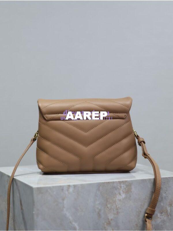 Replica Yves Saint Laurent YSL Loulou Toy Bag In Matelassé "Y" Leather 467072 Caramel 10