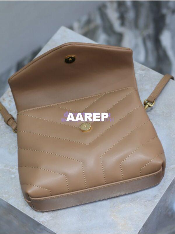 Replica Yves Saint Laurent YSL Loulou Toy Bag In Matelassé "Y" Leather 467072 Caramel 11