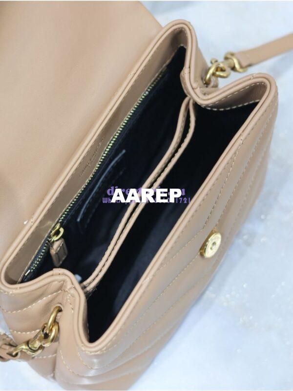 Replica Yves Saint Laurent YSL Loulou Toy Bag In Matelassé "Y" Leather 467072 Caramel 13