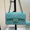 Replica Chanel Tweed Mini Flap Bag With Top Handle Black White AS2431 with Light Gold Hardware 2