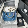 Replica Chanel Tweed Mini Flap Bag With Top Handle Light Pink AS2431 with Light Gold Hardware