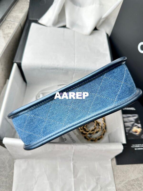 Replica Chanel Hobo Handbag AS4666 Washed-Denim Blue 6