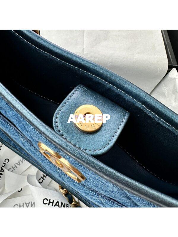 Replica Chanel Hobo Handbag AS4666 Washed-Denim Blue 8