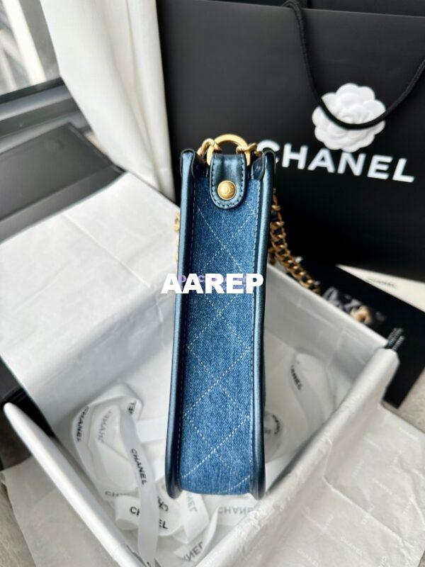 Replica Chanel Hobo Handbag Washed Denim AS4532 Denim Blue 5