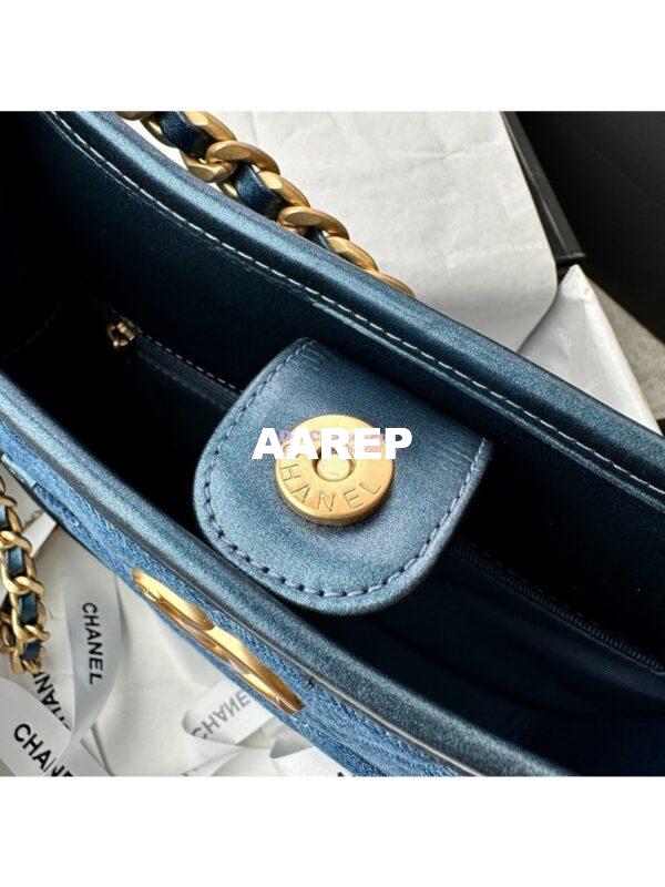 Replica Chanel Hobo Handbag Washed Denim AS4532 Denim Blue 6