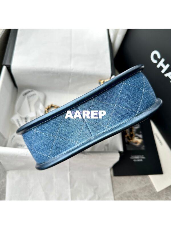 Replica Chanel Hobo Handbag Washed Denim AS4532 Denim Blue 9