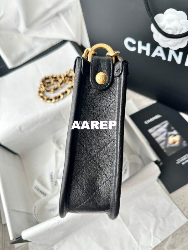 Replica Chanel Hobo Handbag AS4666 Calfskin Black 5