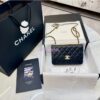 Replica Chanel 24SS SLG Wallet On Chain in Lambskin Diamante A80982 White
