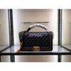 Replica Chanel Boy Flap Bag with Handle Calfskin A94804 Blue