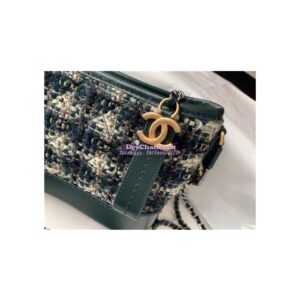 Replica Chanel Gabrielle Hobo Bag Tweed A91810 green 2
