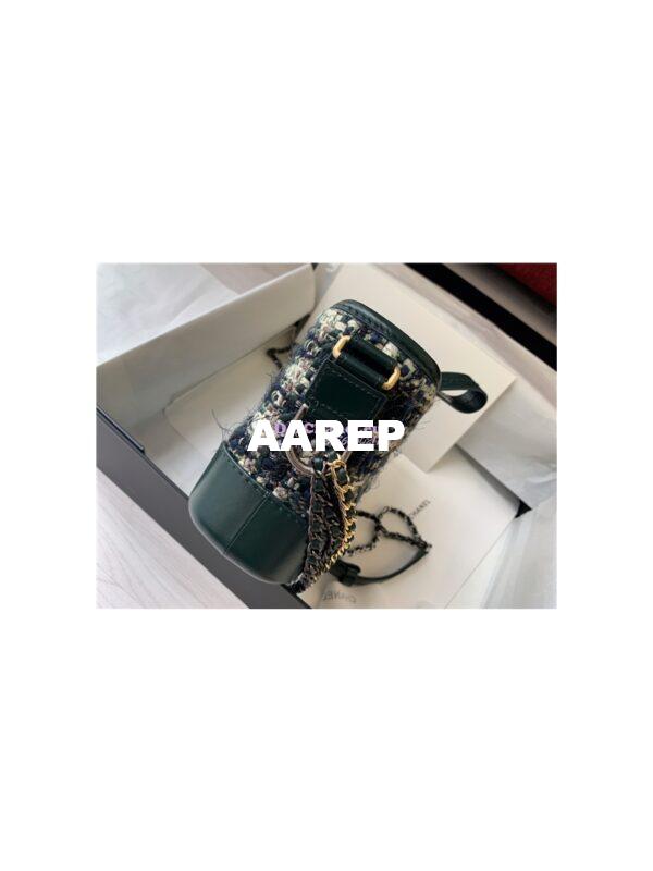 Replica Chanel Gabrielle Hobo Bag Tweed A91810 green 6