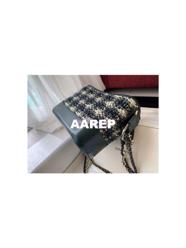Replica Chanel Gabrielle Hobo Bag Tweed A91810 green 7