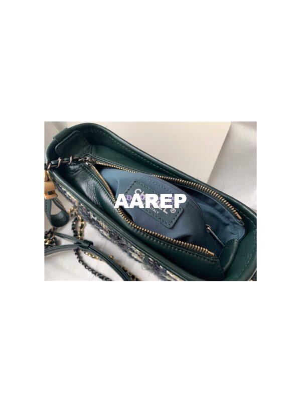 Replica Chanel Gabrielle Hobo Bag Tweed A91810 green 8