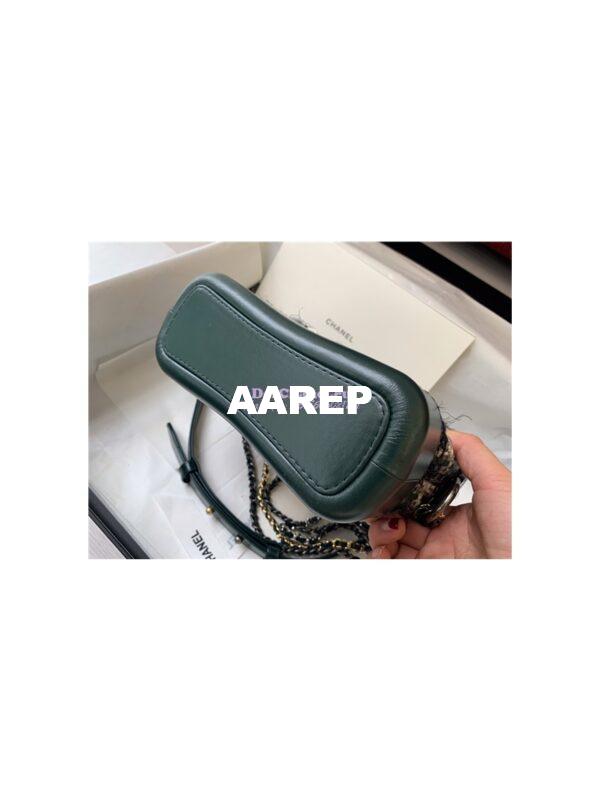 Replica Chanel Gabrielle Hobo Bag Tweed A91810 green 11