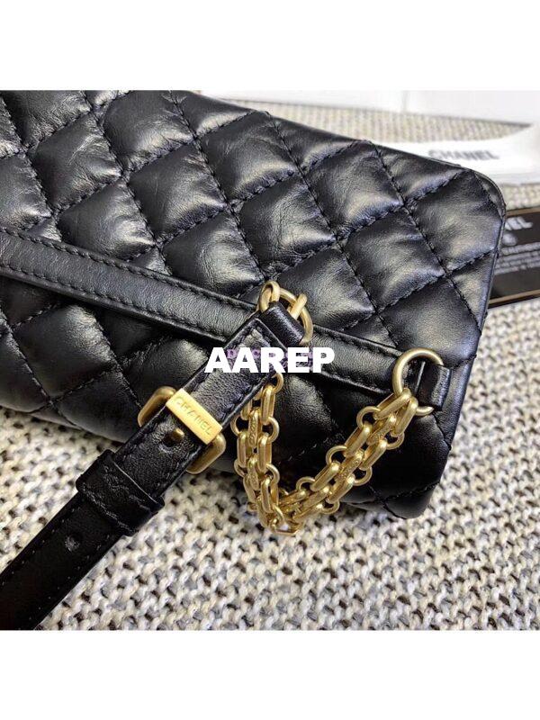 Replica Chanel Aged Calfskin Reissue 2.55 Waist Bag A57791 9