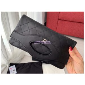 Replica Chanel 31 Pouch A70520 Lambskin Black