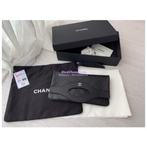 Replica Chanel 31 Pouch A70520 Lambskin Black 2