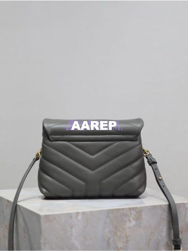 Replica Yves Saint Laurent YSL Loulou Toy Bag In Matelassé "Y" Leather 467072 Gray 10