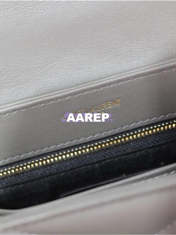 Replica Yves Saint Laurent YSL Loulou Toy Bag In Matelassé "Y" Leather 467072 Gray 16