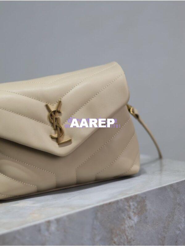 Replica Yves Saint Laurent YSL Loulou Toy Bag In Matelassé "Y" Leather 467072 Beige 3