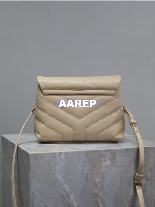 Replica Yves Saint Laurent YSL Loulou Toy Bag In Matelassé "Y" Leather 467072 Beige 8